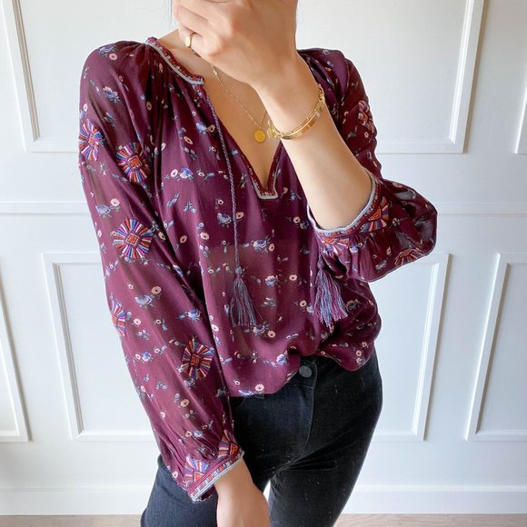 Ulla Johnson Silk Blouse - Size 2 - Picture 1 of 16